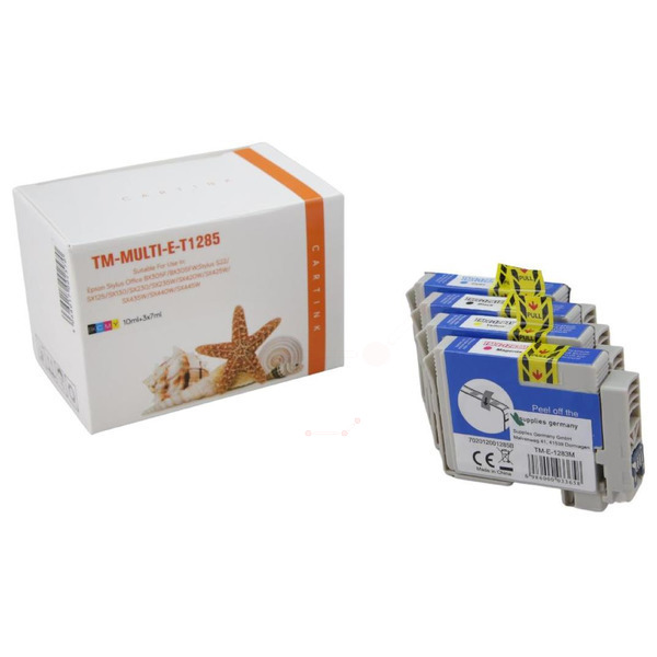 Multipack T1285 Alternativ Tinte für Epson  / C13T12854010 /BK13ml /C,M,Y6,6ml