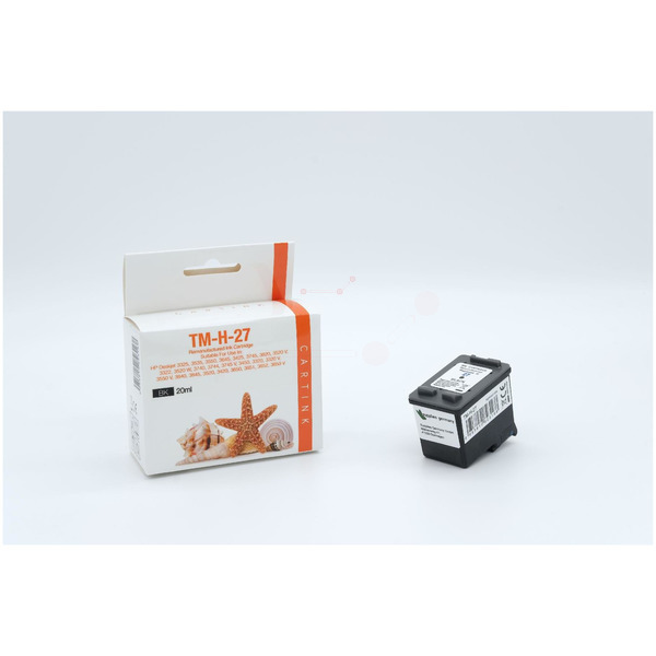 REF27A Refill Tinte Black für HP / C8727AE / 20ml 