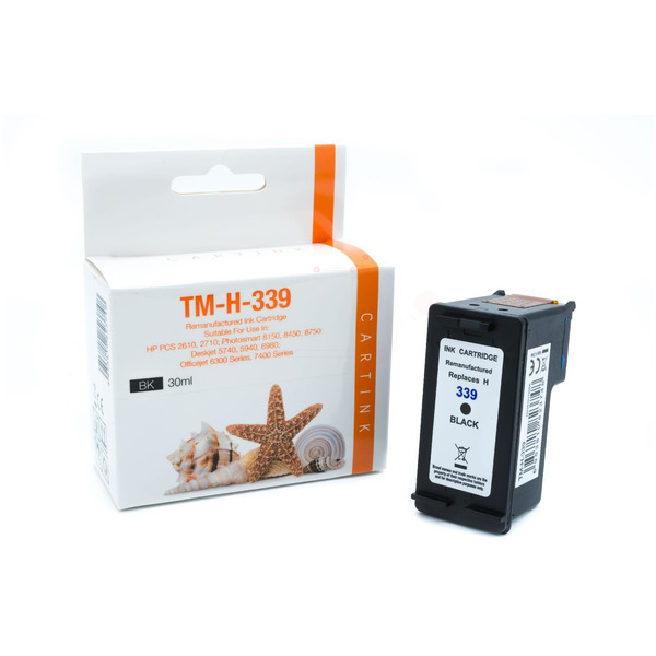 REF339 Refill Tinte Black für  HP / C8767EE / 30ml 