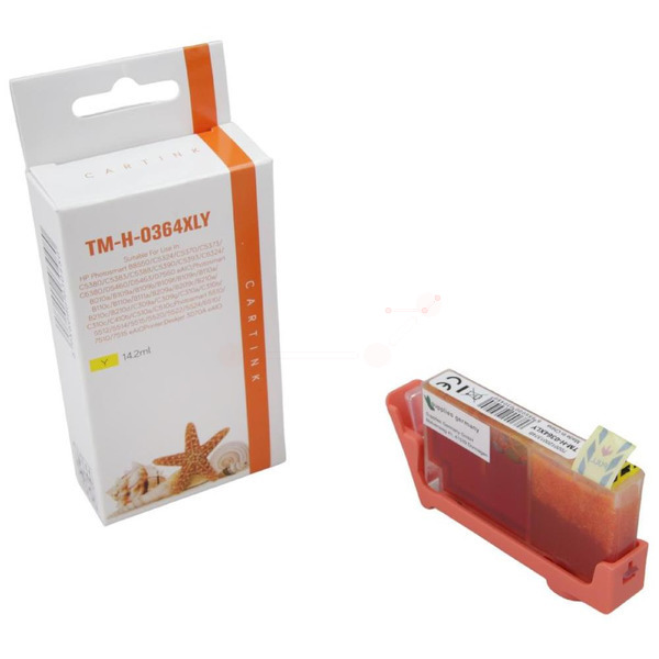 364Y Alternativ Seestern Tinte Yellow für HP / CB325EE / 14,2ml / mit Chip 