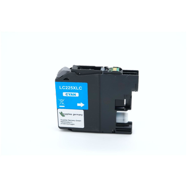 BULK LC225XLC Alternativ Tinte Cyan für Brother / LC225XLC / 11ml