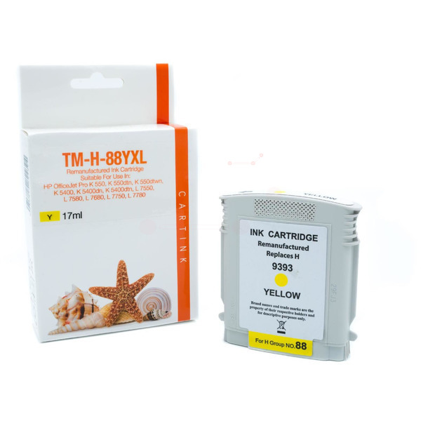 REF88YXL Refill Tinte Yellow für HP / C9393A / 17ml 