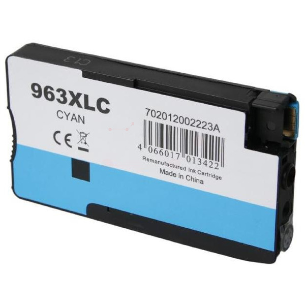 BULK 963XLC Alternativ Tinte Cyan für HP / 3JA27AE / 25,5ml