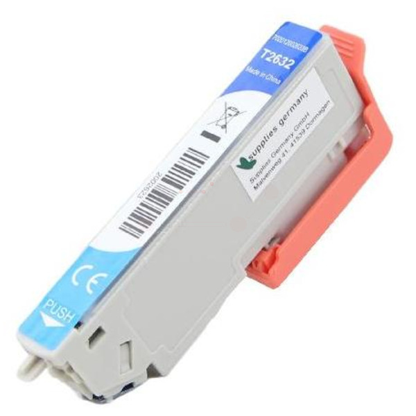 BULK T2632 Alternativ Tinte Cyan für Epson  / C13T26324010 / 10ml