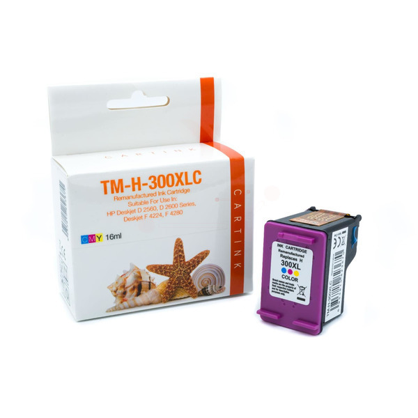 REF300CXL Refill Tinte Color für HP / CC644EE / 18ml 