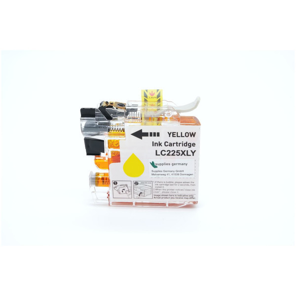 BULK LC225XLY Alternativ Tinte Yellow für Brother / LC225XLY / 11ml
