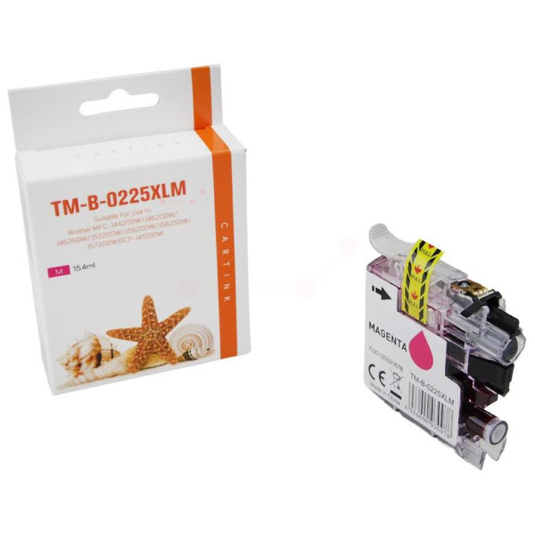 LC225M Alternativ Seestern Tinte Magenta für Brother / LC225M / 15,4ml