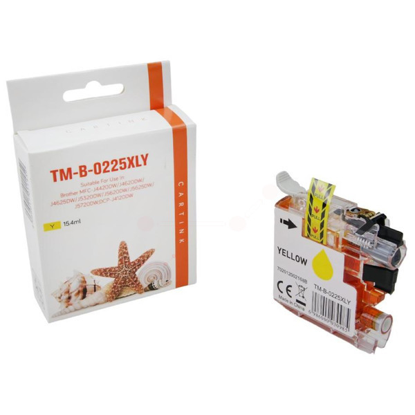 LC225Y Alternativ Seestern Tinte Yellow für Brother / LC225Y / 15,4ml