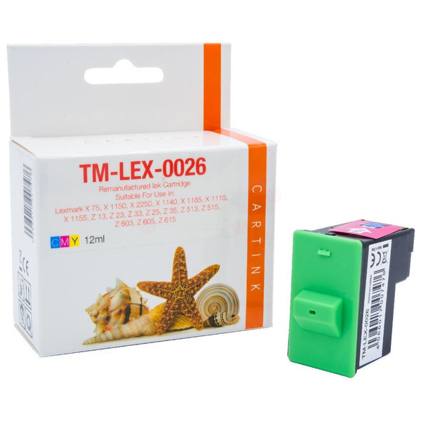 REF0026 Refill Tinte Color für Lexmark / 10N0026 / 13,8ml
