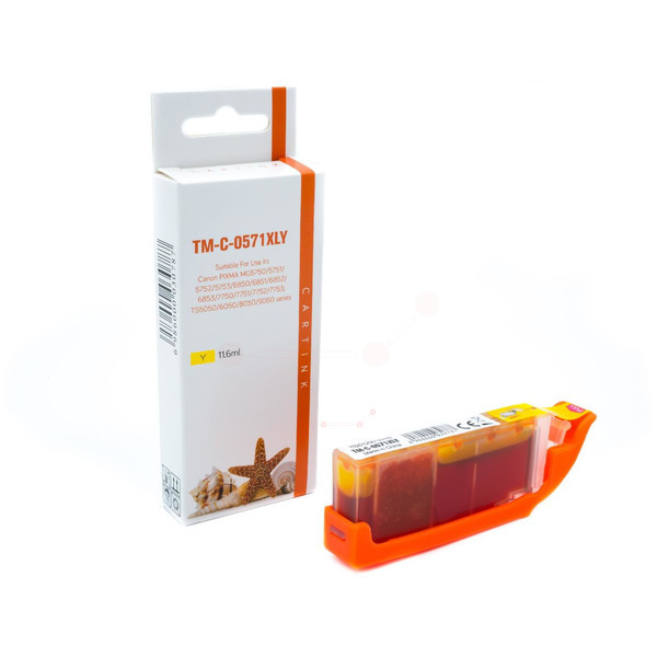 CLI571Y Alternativ Seestern Tinte Yellow f / 0388C001 / 11,6ml / mit Chip 