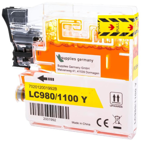 BULK LC980/1100Y Alternativ Tinte Yellow für Broth / LC980Y / 20ml