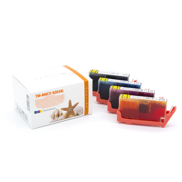 Multipack 364XL Alternativ Tinte für HP / N9J74AE / BK21,6ml / C,M,Y14,2ml