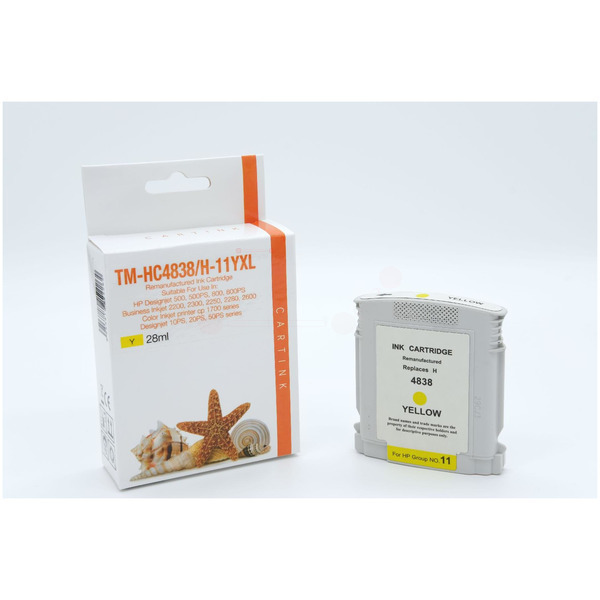 REFC4838 / H11 / Refill Tinte Yellow für HP / C4838A / 28ml 