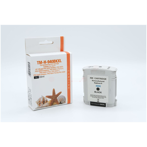 REF940BKXL Refill Tinte Black für HP / C4906AE / 69ml 