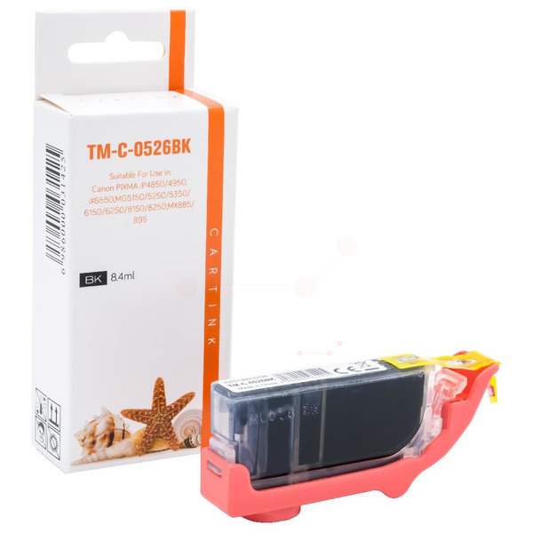 CLI526BK Alternativ Seestern Tinte Black für Ca / 4540B001 / 8,4ml / mit Chip 