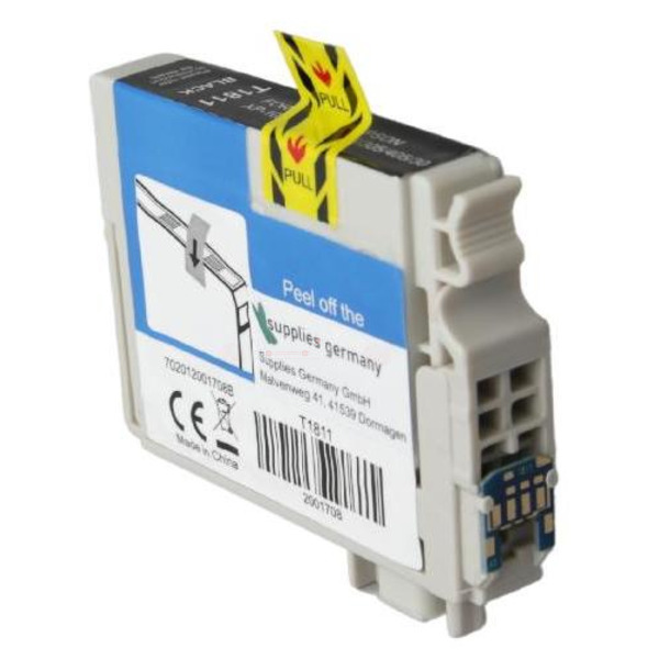 BULK T1811 Alternativ Tinte Black für Epson / C13T18114010 / 17,5ml