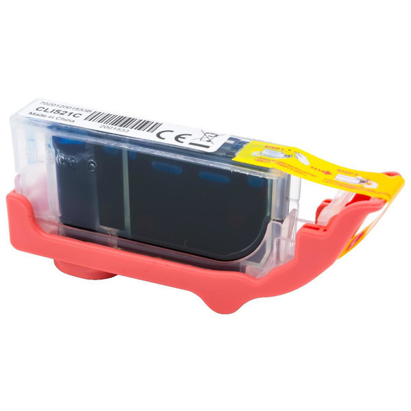 BULK CLI521C Alternativ Tinte Cyan für Canon / 2934B001 / 10ml / mit Chip