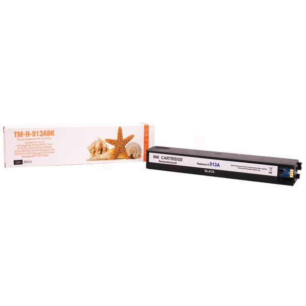 REF913BK Refill Tinte Black für HP / L0R95AE / 80ml 