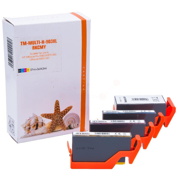 Multipack 903XL Alternativ Tinte für HP / 3HZ51AE / BK37ml / C,M,Y14,2ml