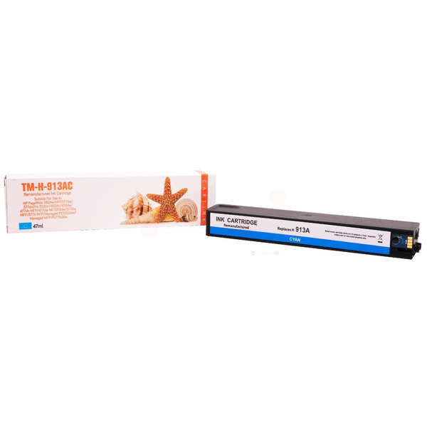 REF913C Refill Tinte Cyan für HP / F6T77AE / 47ml 