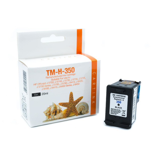 REF350HC Refill Tinte Black für HP / CB335EE / 20ml 