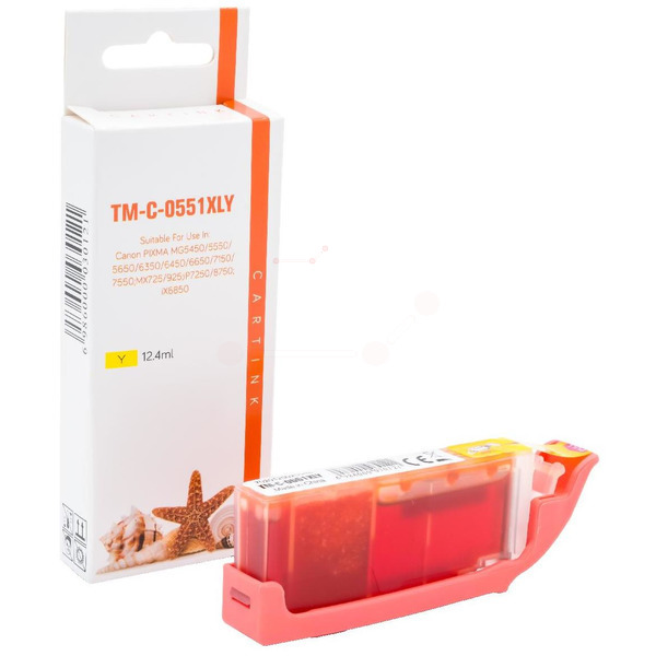 CLI551YXL Alternativ Seestern Tinte Yellow für / 6511B001 / 12,4ml