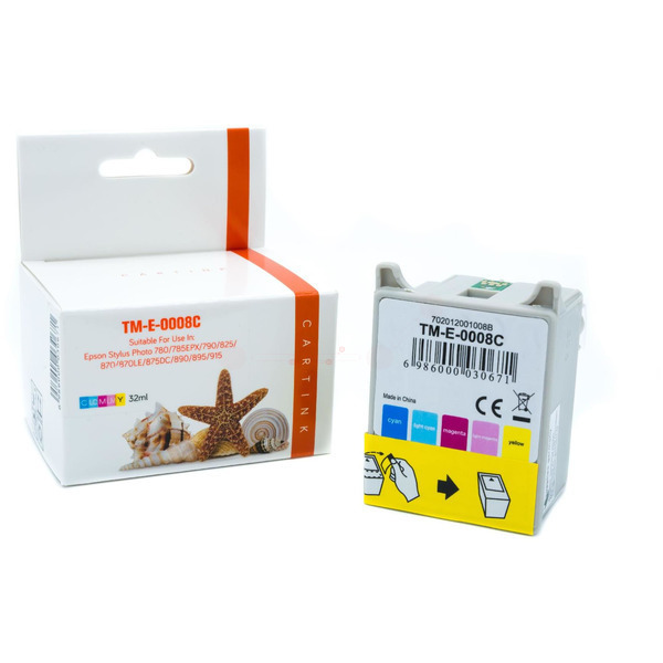 T008 Alternativ Seestern Tinte Color für Epson / C13T00840110 / 32ml 