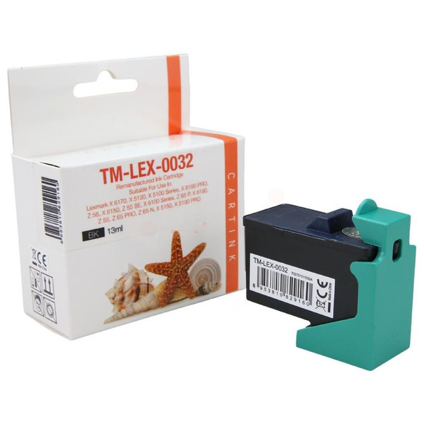 REF0032 Refill Tinte Black für Lexmark / 18L0032 /LEX82 / 13ml 
