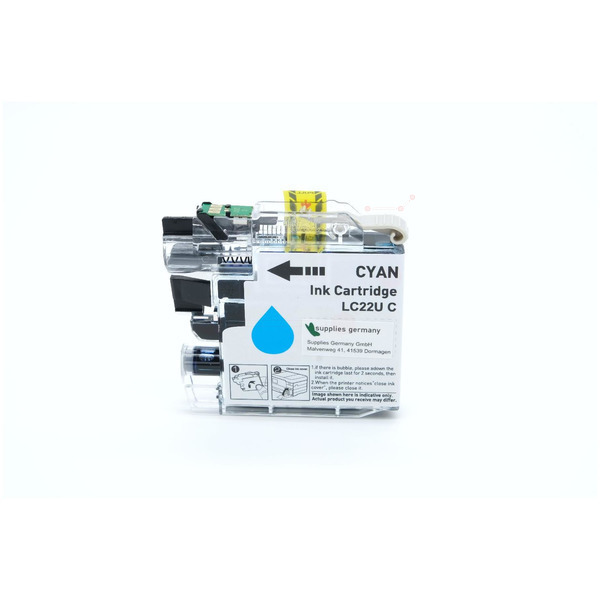 BULK LC22UC Alternativ Tinte Cyan für Brother / LC22UC / 15,4ml