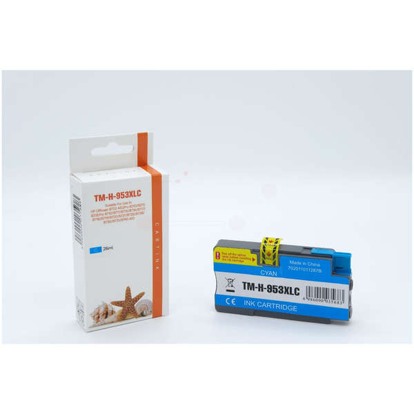REF953XLC Refill Tinte Cyan für HP / F6U16AE / 26ml 
