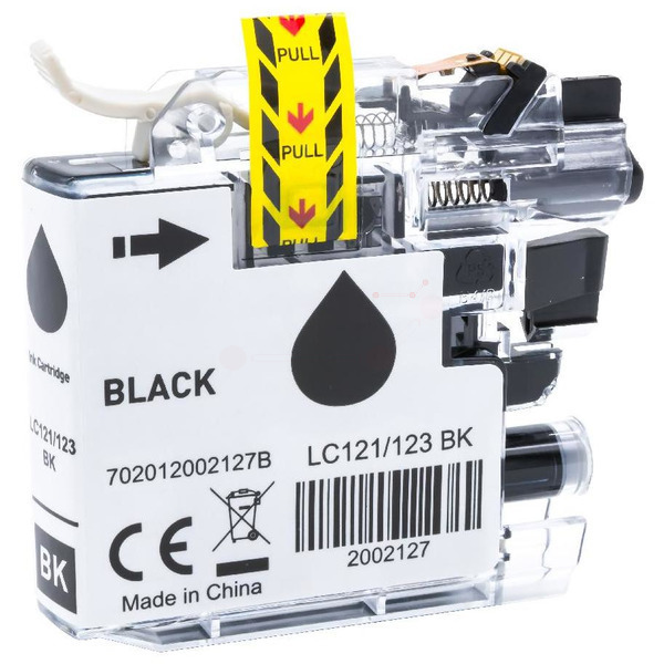 BULK LC121/123XLBK Alternativ Tinte Black für Brot / LC123BK / 14,6ml