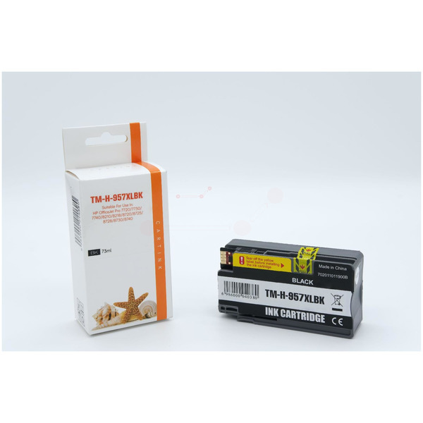 REF957XLBK Refill Tinte Black für HP  / L0R40AE / 63,5ml 