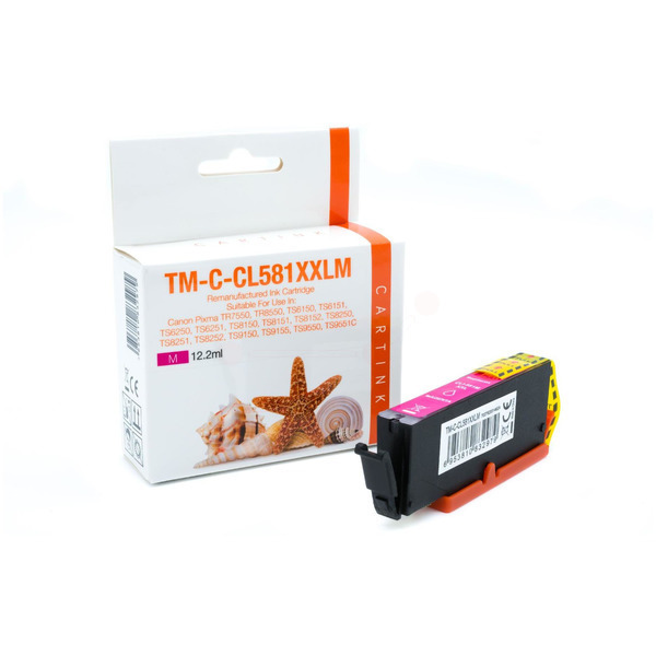 CLI581XXLM Alternativ Seestern Tinte Magenta fü / 1996C001 / 12,2ml 