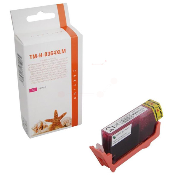 364M Alternativ Seestern Tinte Magenta für HP / CB324EE / 14,2ml / mit Chip 