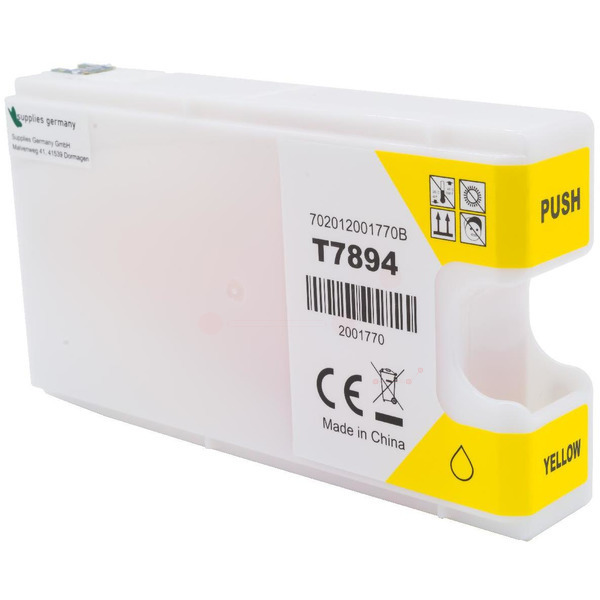 BULK T7894 Alternativ Tinte Yellow für Epson / C13T789440 / 35ml