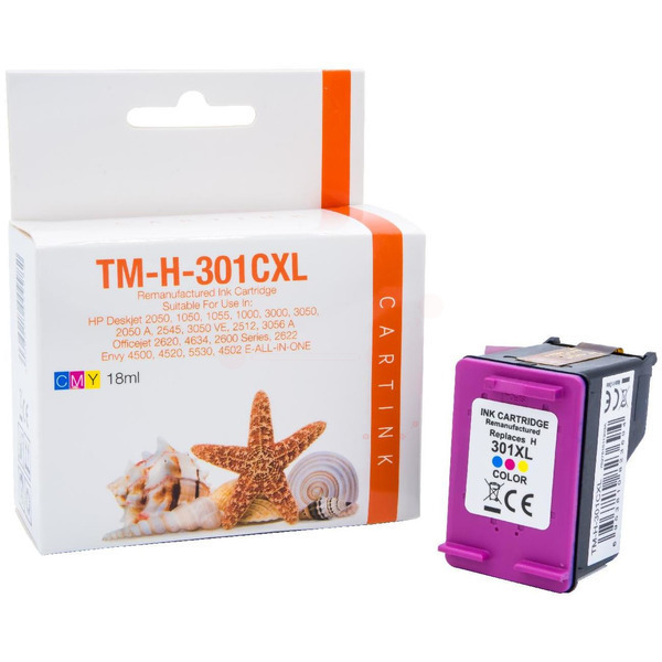 REF301CXL Refill Tinte Color für HP / CH564EE / 18ml 