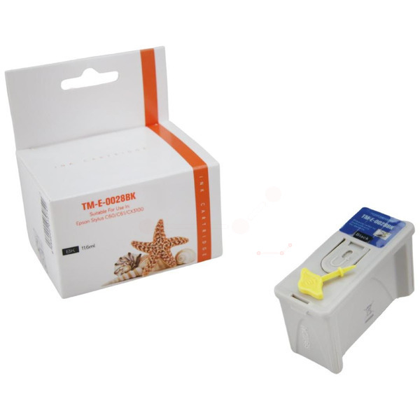 T028 Alternativ Seestern Tinte Black für Epson / C13T02840110 / 17ml 