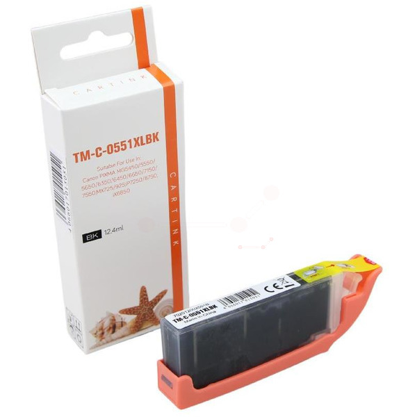 CLI551BKXL Alternativ Seestern Tinte Black für / 6508B001 / 12,4ml