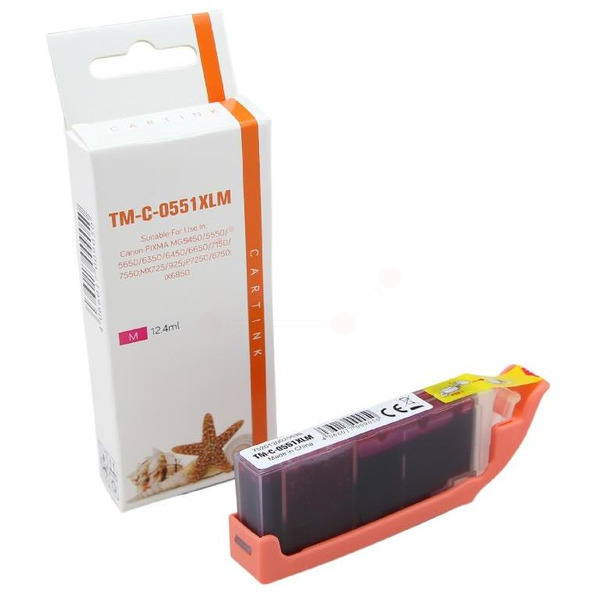 CLI551MXL Alternativ Seestern Tinte Magenta fü / 6510B001 / 12,4ml