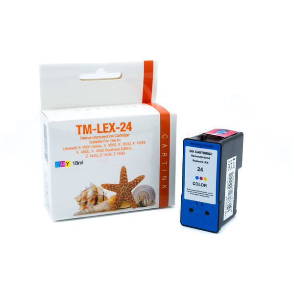 REFLEX24 Refill Tinte Color für Lexmark / 18C1524E / 18ml 