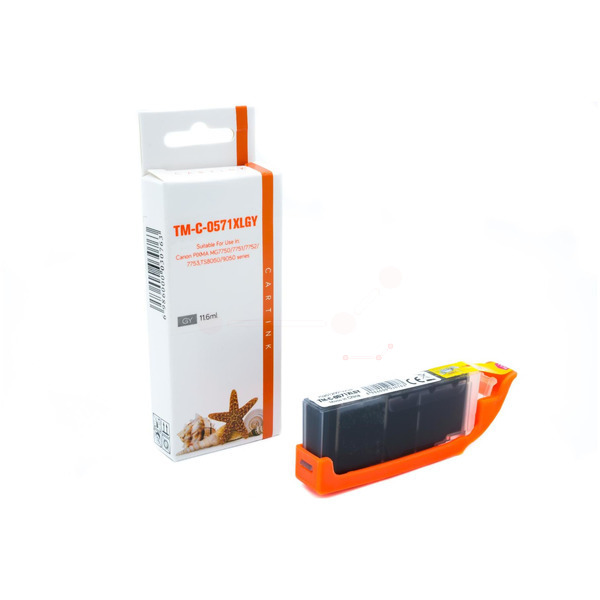 CLI571G Alternativ Seestern Tinte Grey für Cano / 0389C001 / 11,6ml / mit Chip 