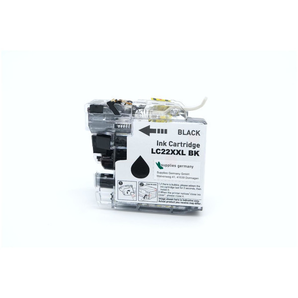 BULK LC22EXXLBK Alternativ Tinte Black für Brother / LC22EBK / 2.400 Seiten