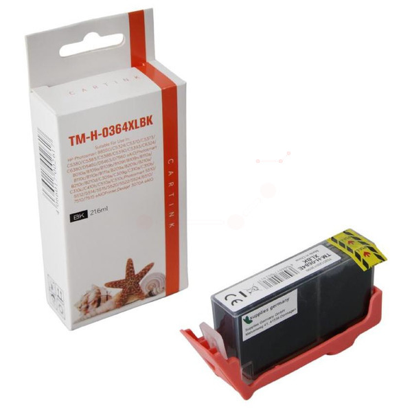 364BK Alternativ Seestern Tinte Black für HP / CN684EE / 21,6ml / mit Chip 
