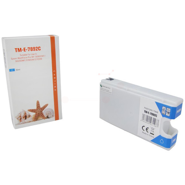 T7892 Alternativ Seestern Tinte Cyan für Epson / C13T789240 / 35ml