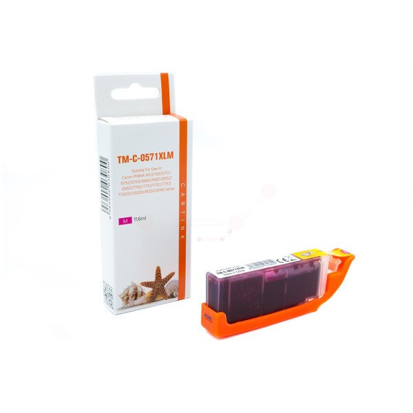 CLI571M Alternativ Seestern Tinte Magenta f / 0387C001 / 11,6ml / mit Chip 
