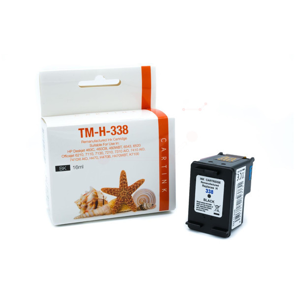 REF338 Refill Tinte Black für HP / C8765EE / 16ml 