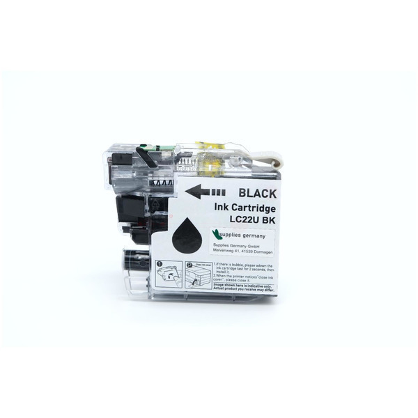 BULK LC22UBK Alternativ Tinte Black für Brother / LC22UBK / 55,4ml