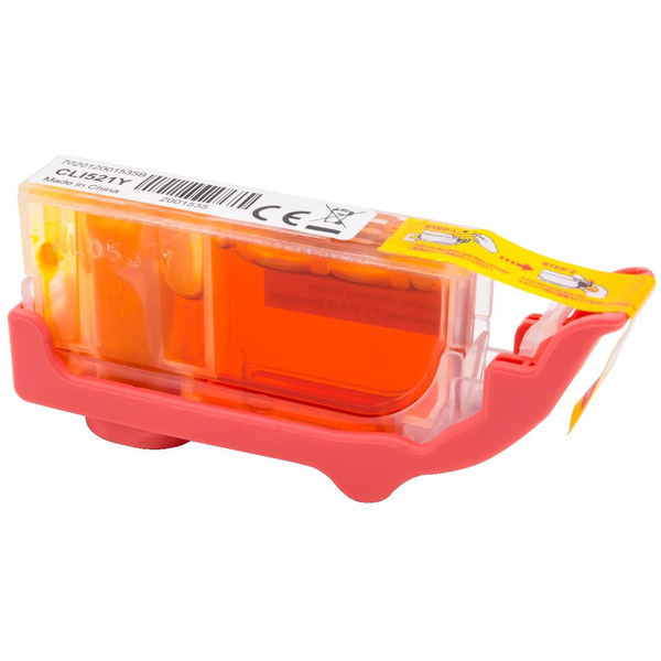 BULK CLI521Y Alternativ Tinte Yellow für Canon / 2936B001 / 10ml / mit Chip