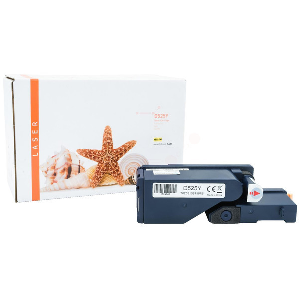 TONDELLE525Y Alternativ Toner Yellow für Dell / MWR7R / 1.400 Seiten 