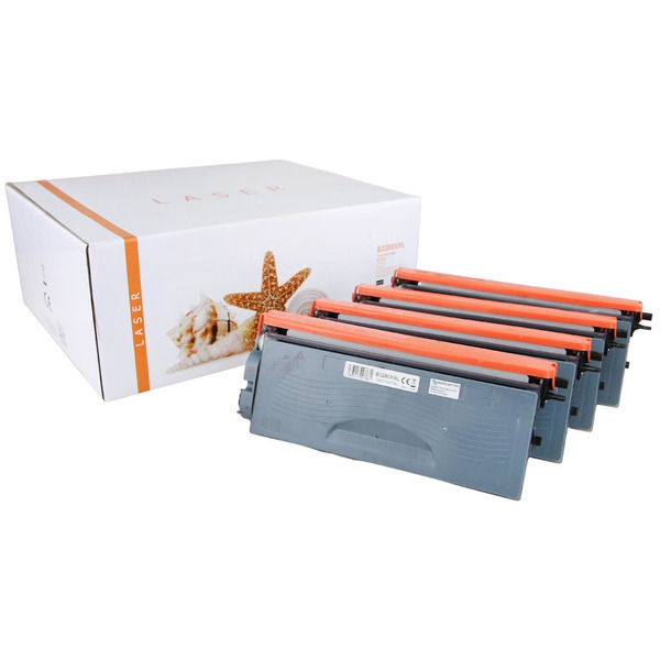 4er Set TONTN3280XXL Alternativ Toner Black für  B / TN3280XXL / 4x12.000 Seiten